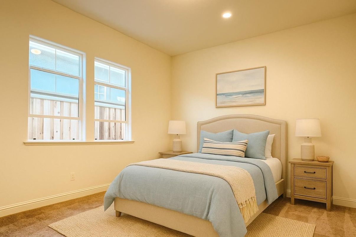 Bedroom, Interior, Recessed Lighting