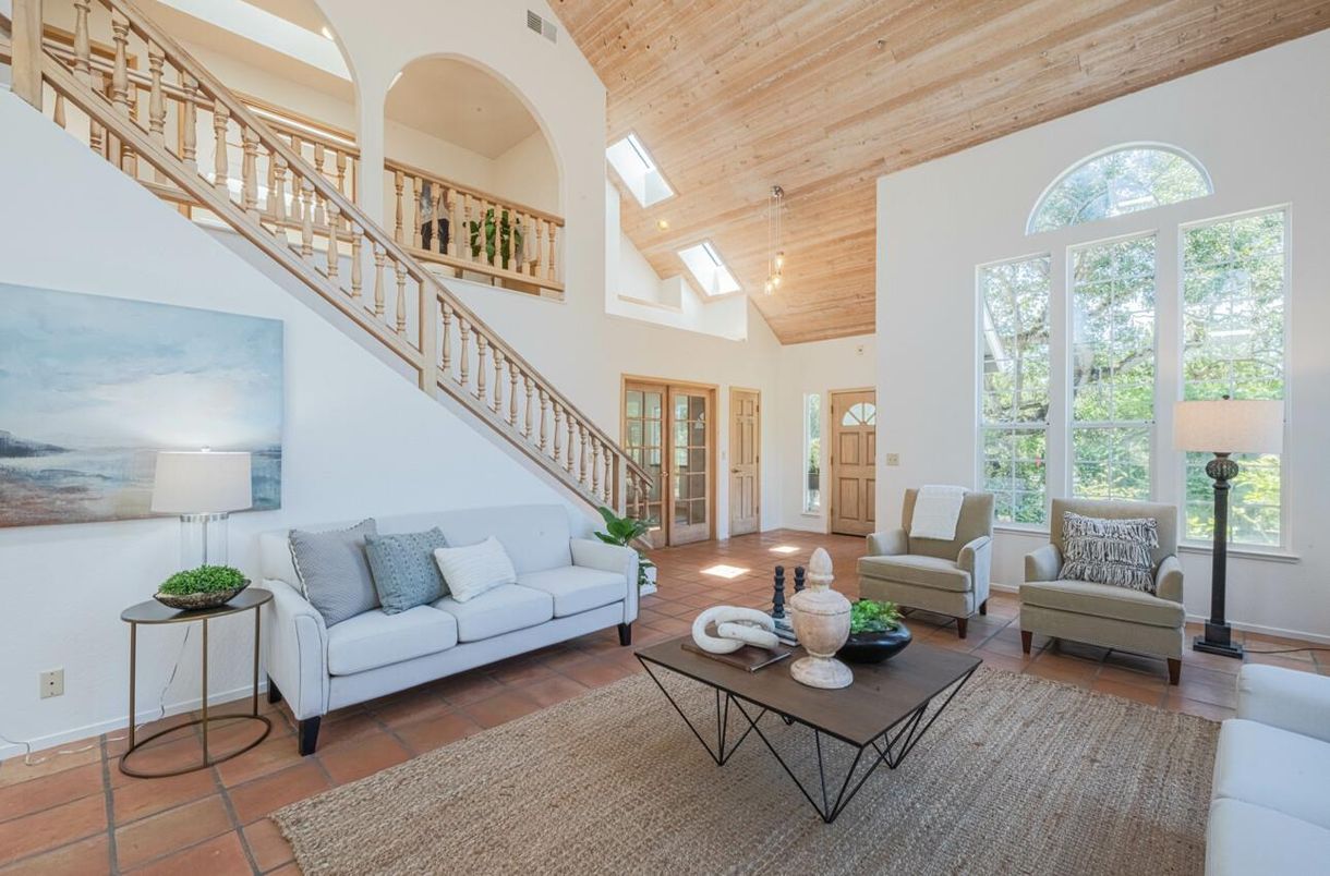 Interior, Living room, Wooden Ceilings