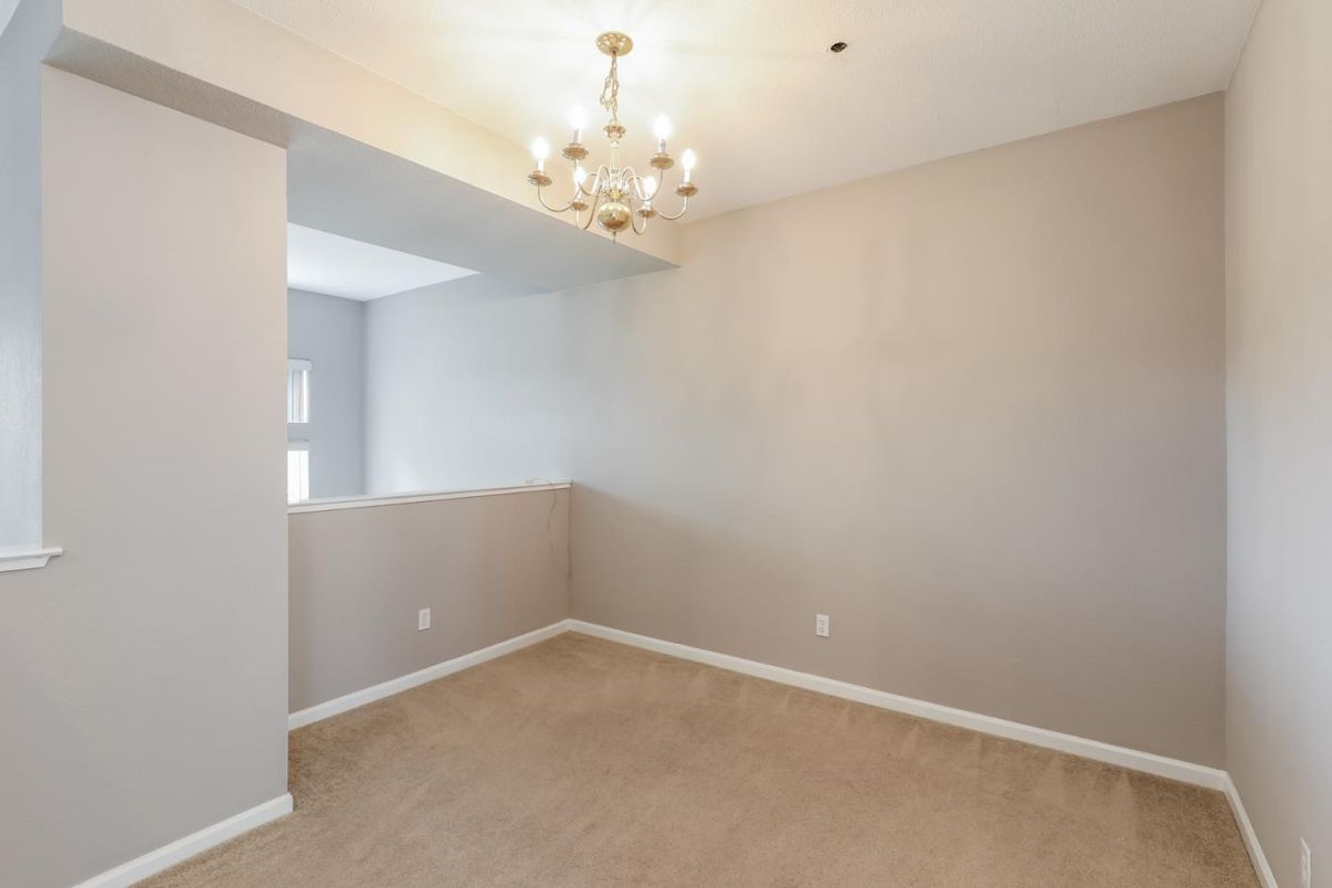 Chandelier, Empty room, Interior