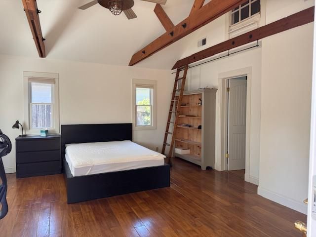 Bedroom, Interior, Wooden Beams, Wood Texture Flooring