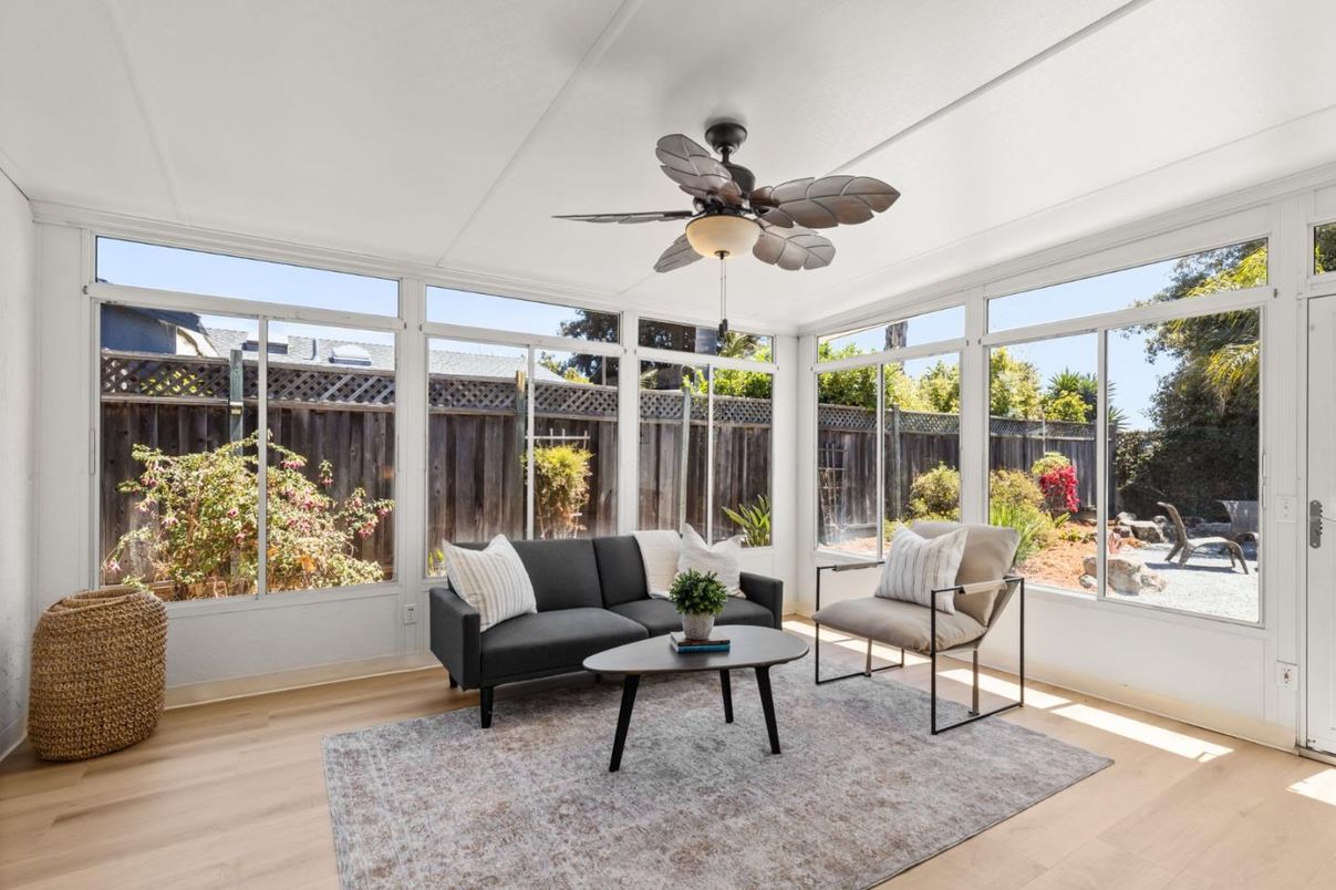 Interior, Sun Room, Wood Texture Flooring