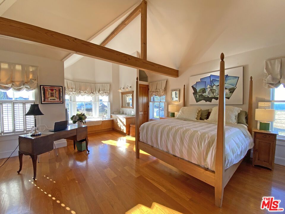 Bedroom, Interior, Wooden Beams, Wood Texture Flooring