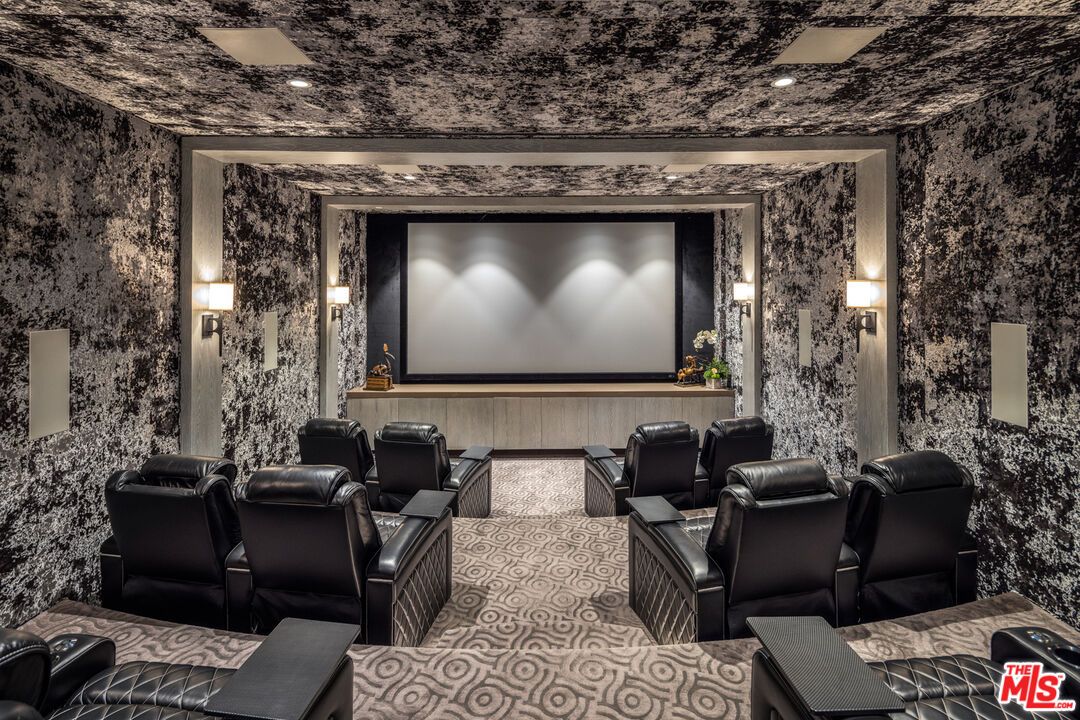 Home Theatre Room, Interior, Projection Screen, Recessed Lighting, Theatre Room
