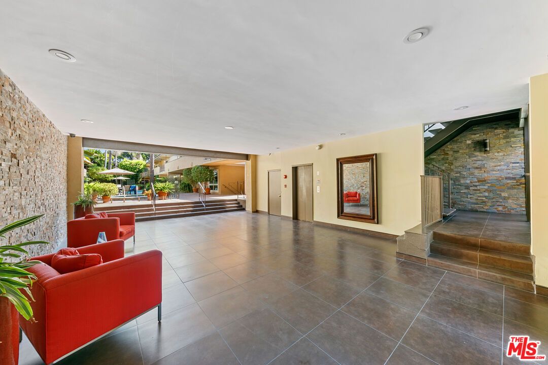 Elevator, Interior, Recessed Lighting, Stone Walls