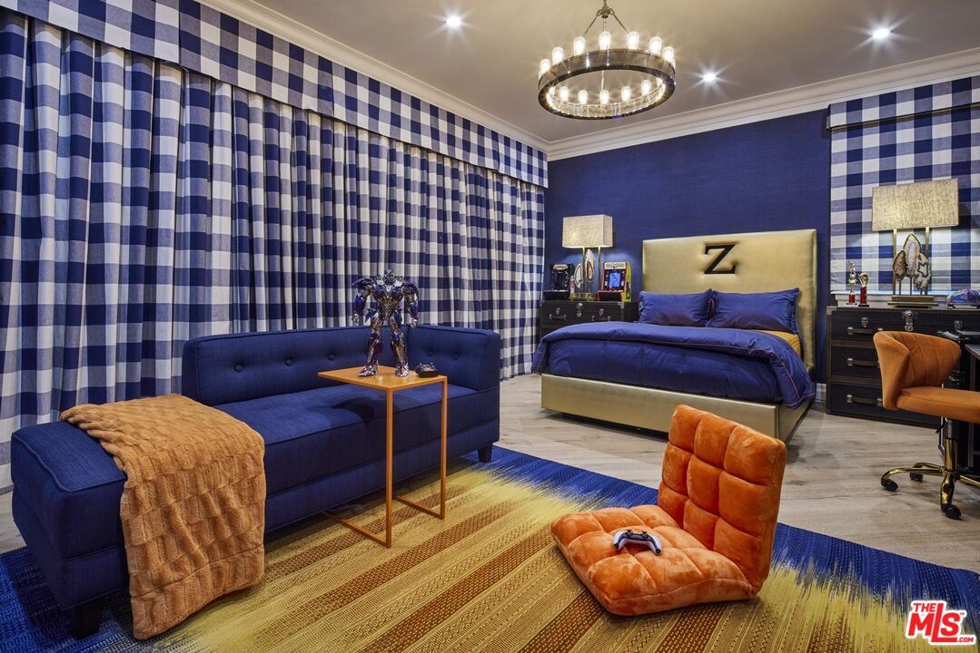 Bedroom, Interior, Pendant Lights, Recessed Lighting