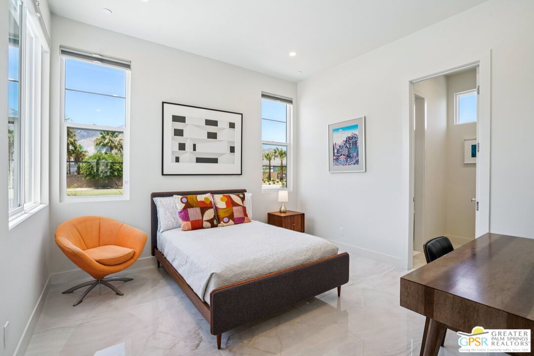 Bedroom, Interior, Marble, Recessed Lighting