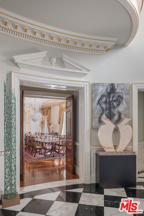 Dining room, Interior, Wood Texture Flooring
