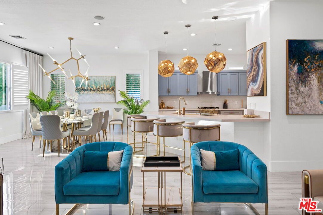Dining room, Interior, Kitchen, Pendant Lights, Recessed Lighting