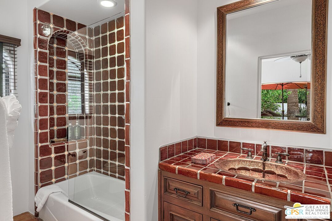 Bathroom, Glass Shower, Interior, Recessed Lighting, Tile Countertops