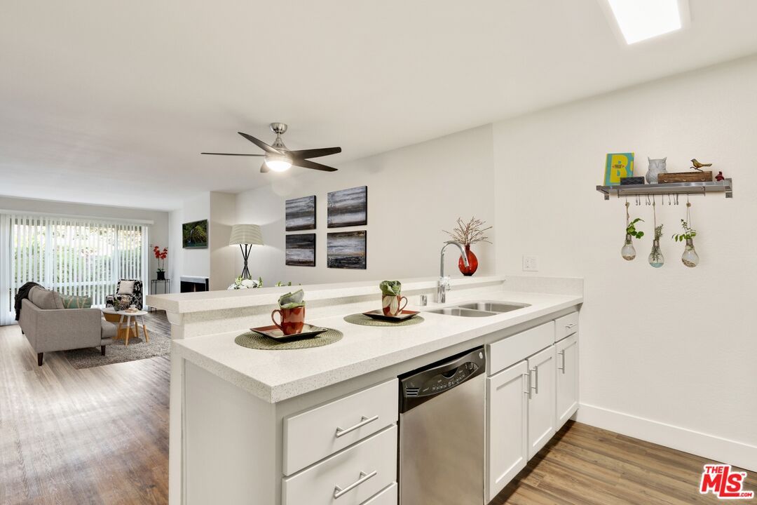 Interior, Kitchen, Living room, Wood Texture Flooring