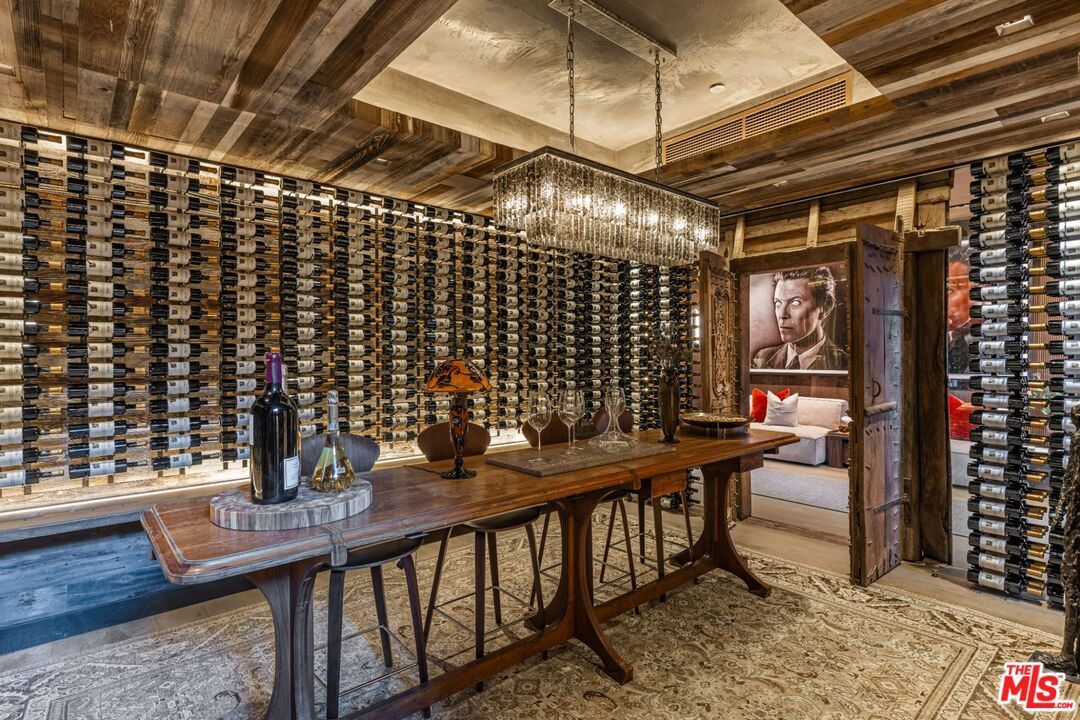 Chandelier, Interior, Wine Storage, Wooden Ceilings, Wood Texture Flooring