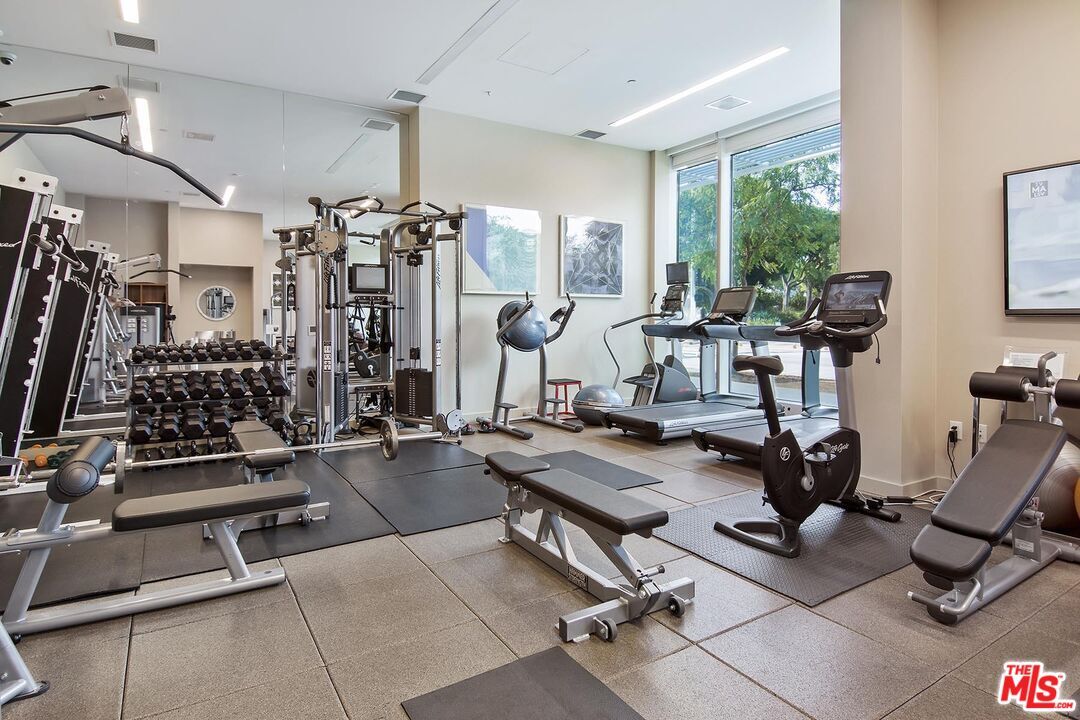 Fitness Equipment, Gym, Interior, Recessed Lighting