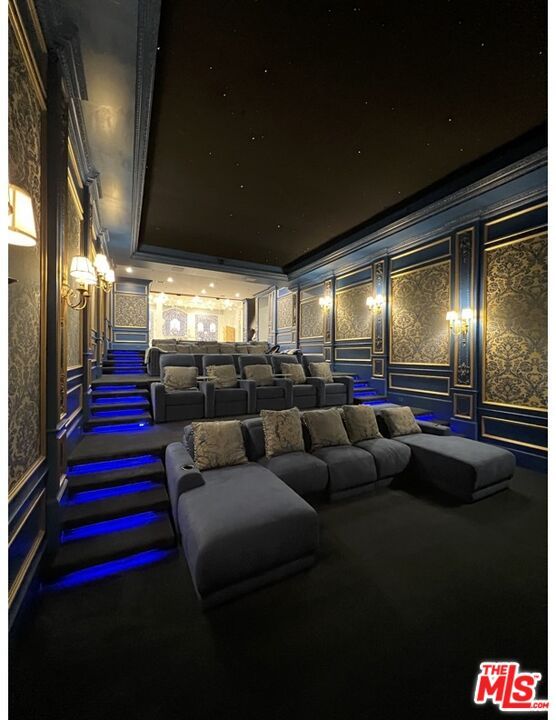 Home Theatre Room, Interior, Projection Screen, Recessed Lighting, Theatre Room
