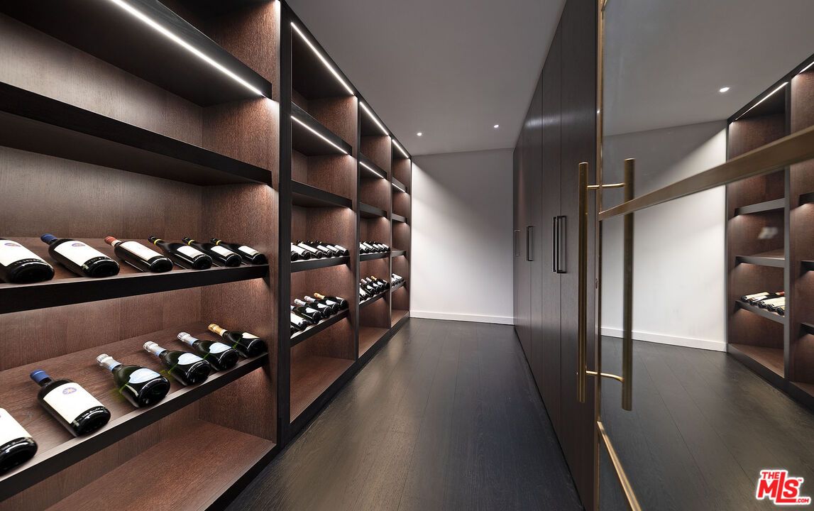 Interior, Recessed Lighting, Wine Storage, Wood Texture Flooring