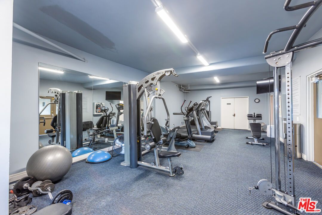 Fitness Equipment, Gym, Interior, Recessed Lighting