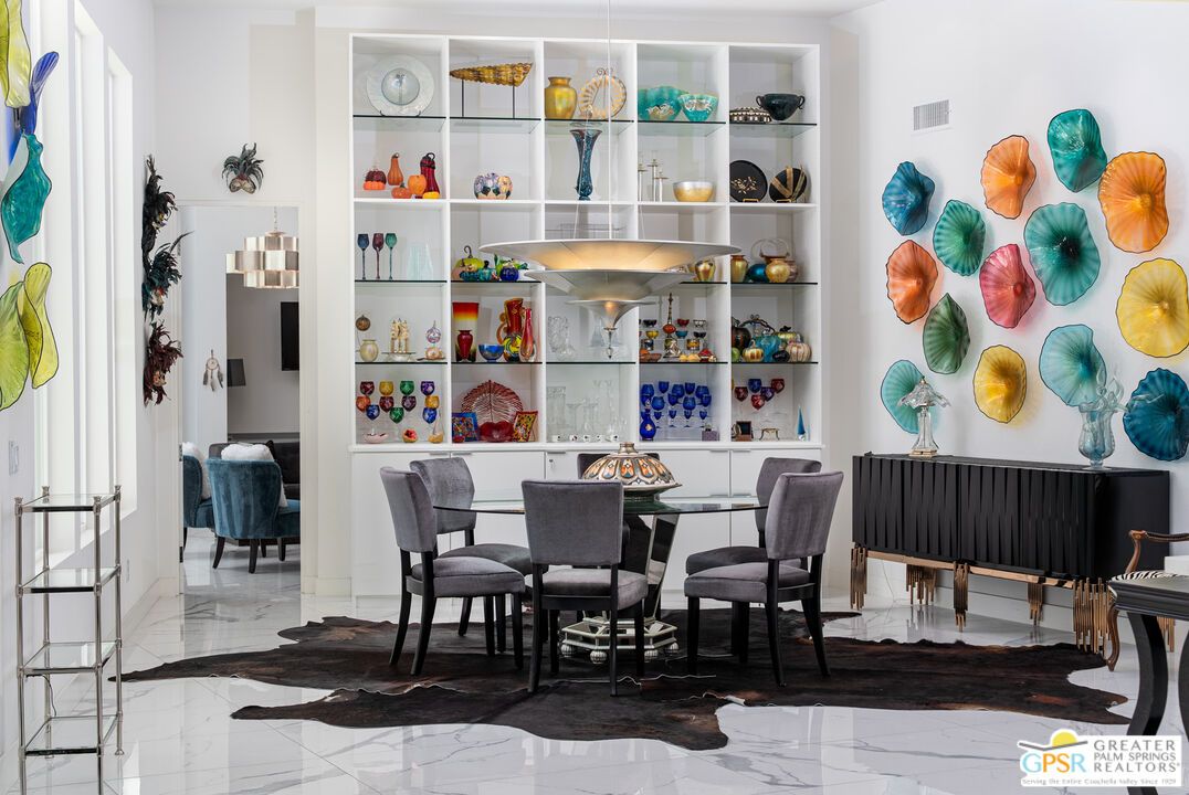 Dining room, Interior, Marble