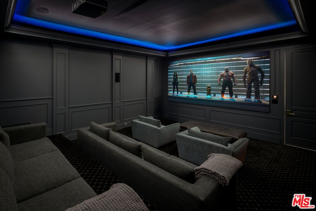 Home Theatre Room, Interior, Projection Screen, Recessed Lighting, Theatre Room
