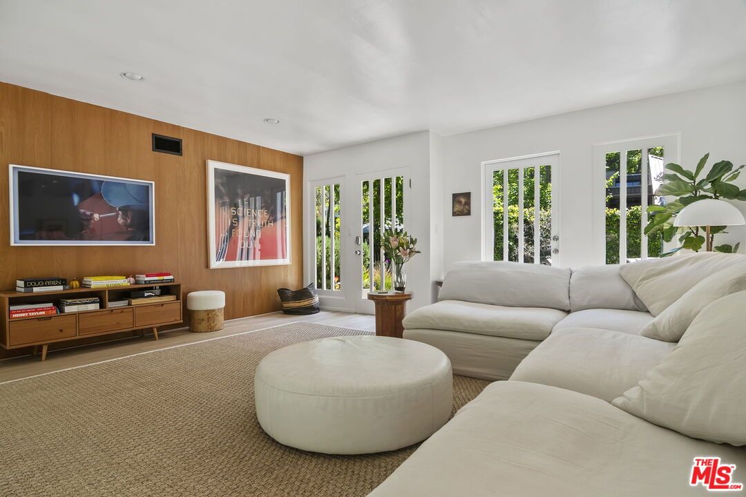 Interior, Living room, Recessed Lighting, Wooden Walls