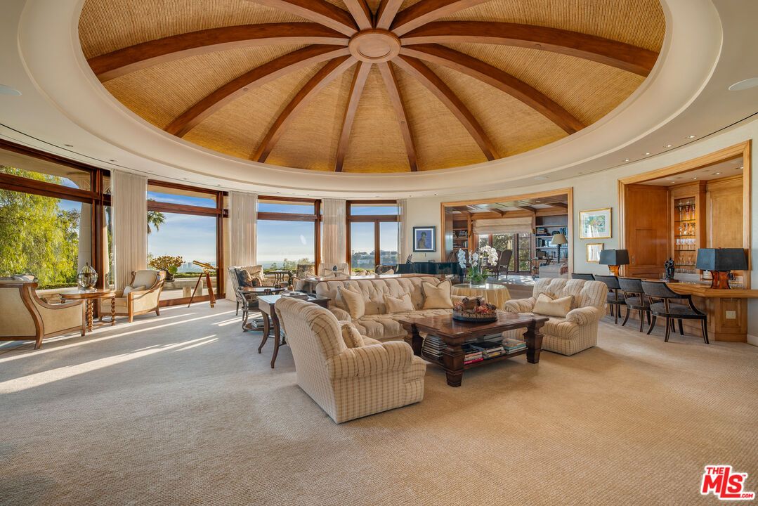 Interior, Living room, Recessed Lighting, Wooden Beams, Wooden Ceilings