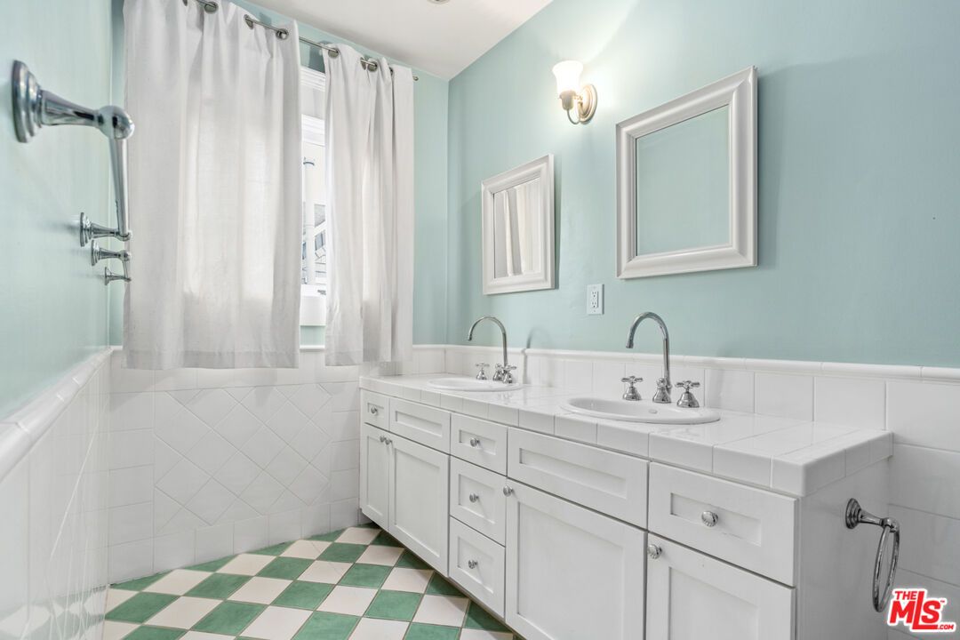 Bathroom, Dual Sink Vanities, Interior, Tile Countertops