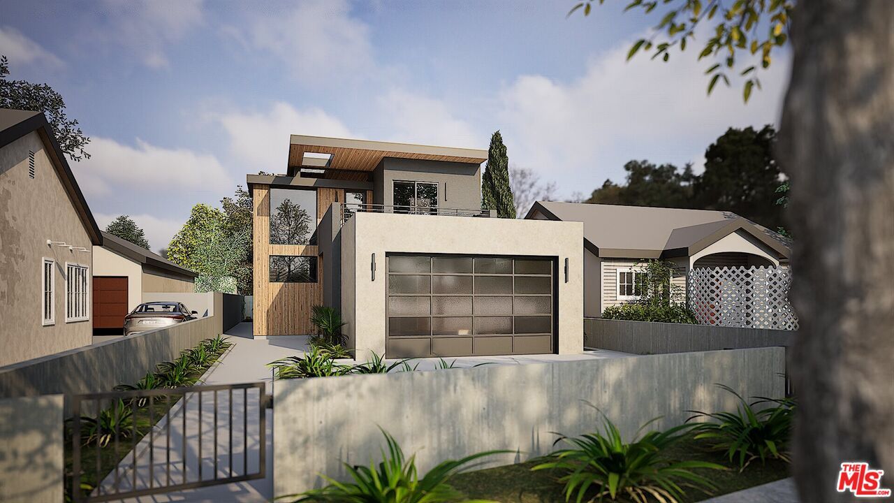 Attached, Exterior, Facade, Modern