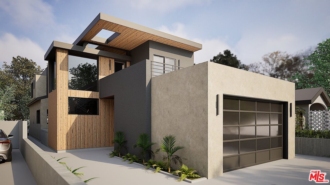 Attached, Exterior, Facade, Modern