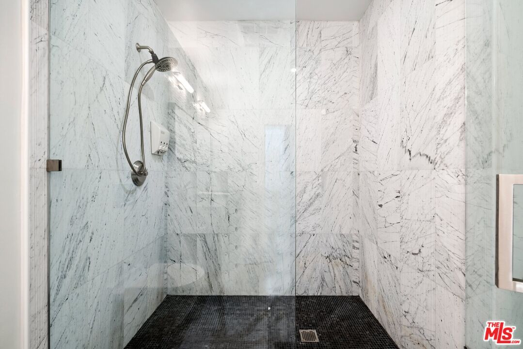 Bathroom, Glass Shower, Interior, Marble Walls