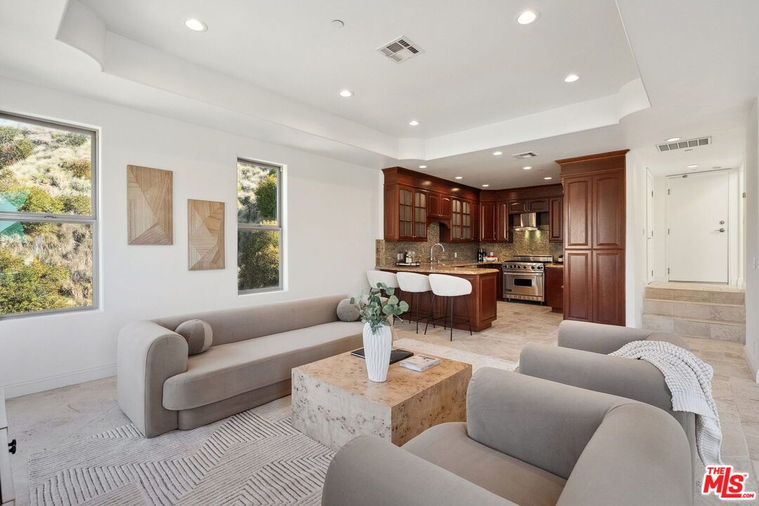 Interior, Kitchen, Living room, Recessed Lighting, Stainless Steel Appliances