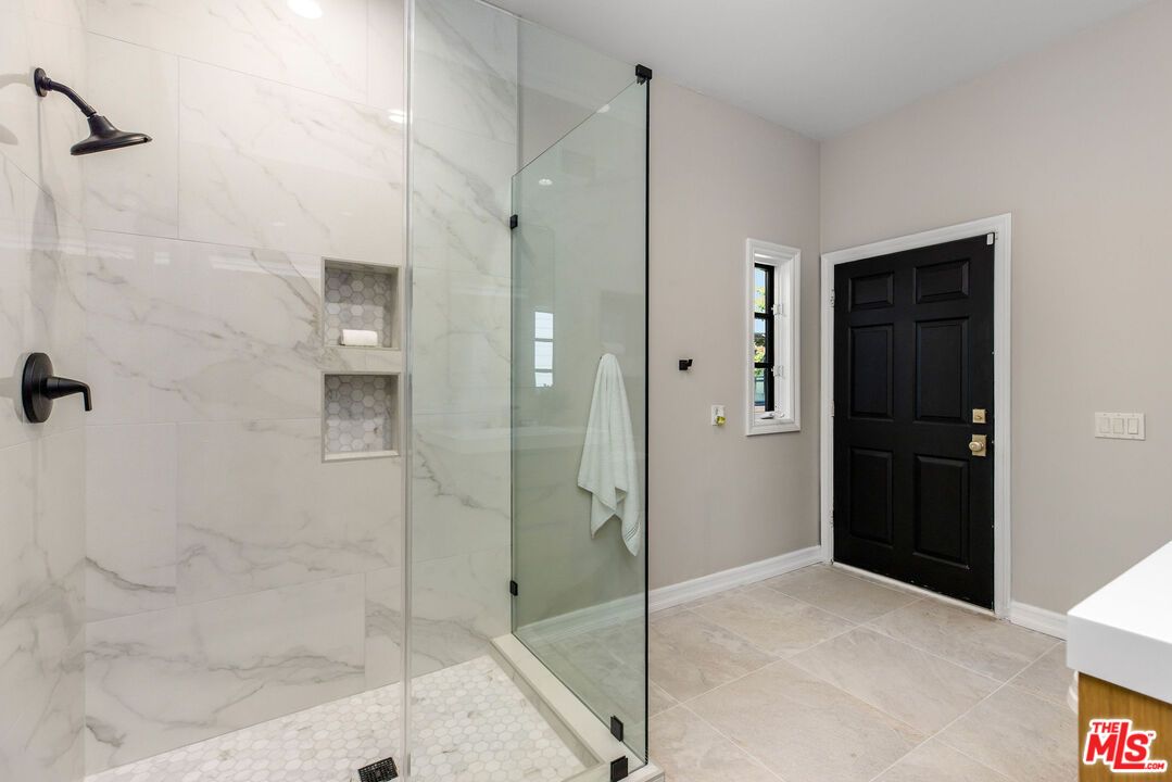 Bathroom, Glass Shower, Interior, Marble Walls