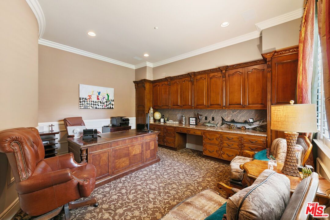 Home Office, Interior, Recessed Lighting