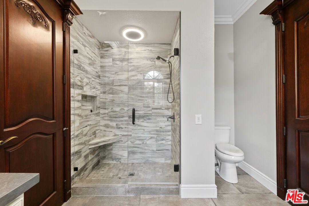 Bathroom, Glass Shower, Interior, Marble Walls