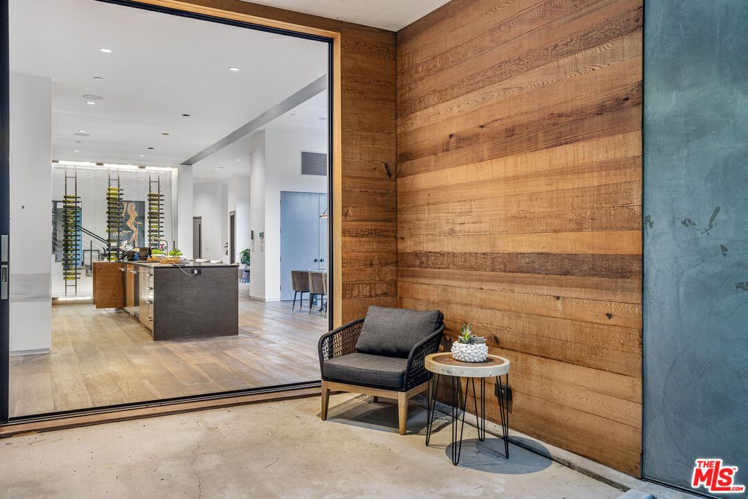 Interior, Recessed Lighting, Wood Texture Flooring, Wooden Walls