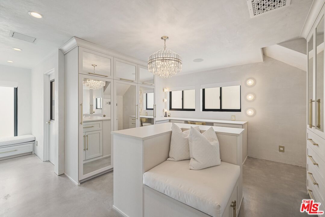 Bathroom, Chandelier, Interior, Recessed Lighting