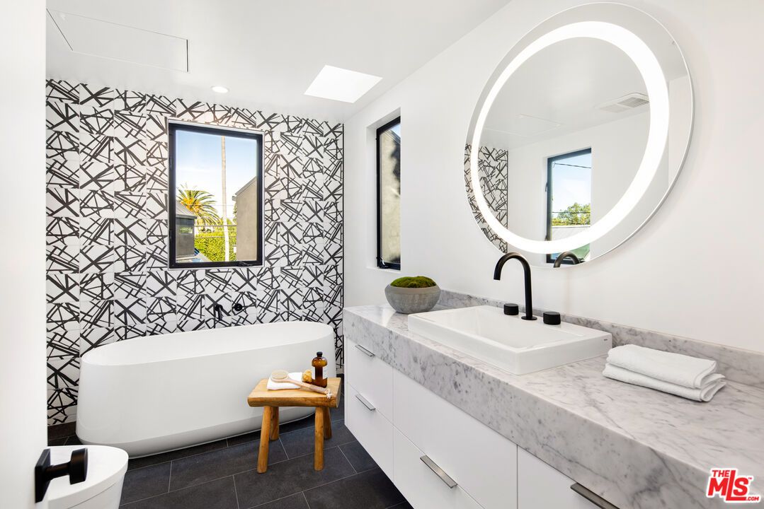 Bathroom, Free Standing Baths, Interior, Recessed Lighting