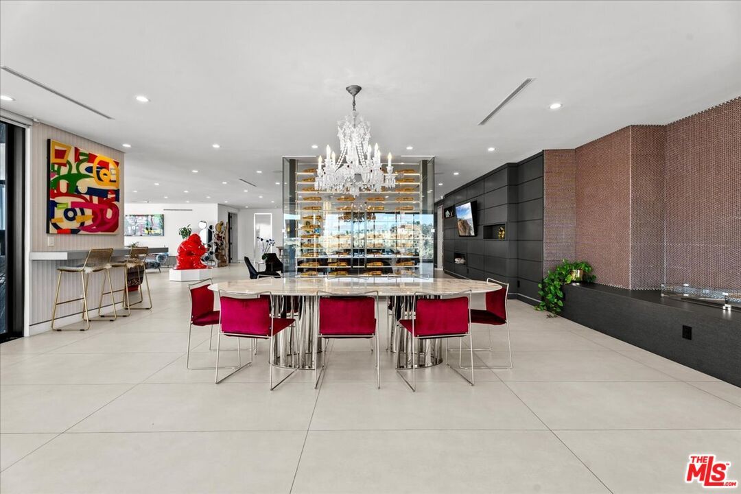 Chandelier, Dining room, Interior, Recessed Lighting