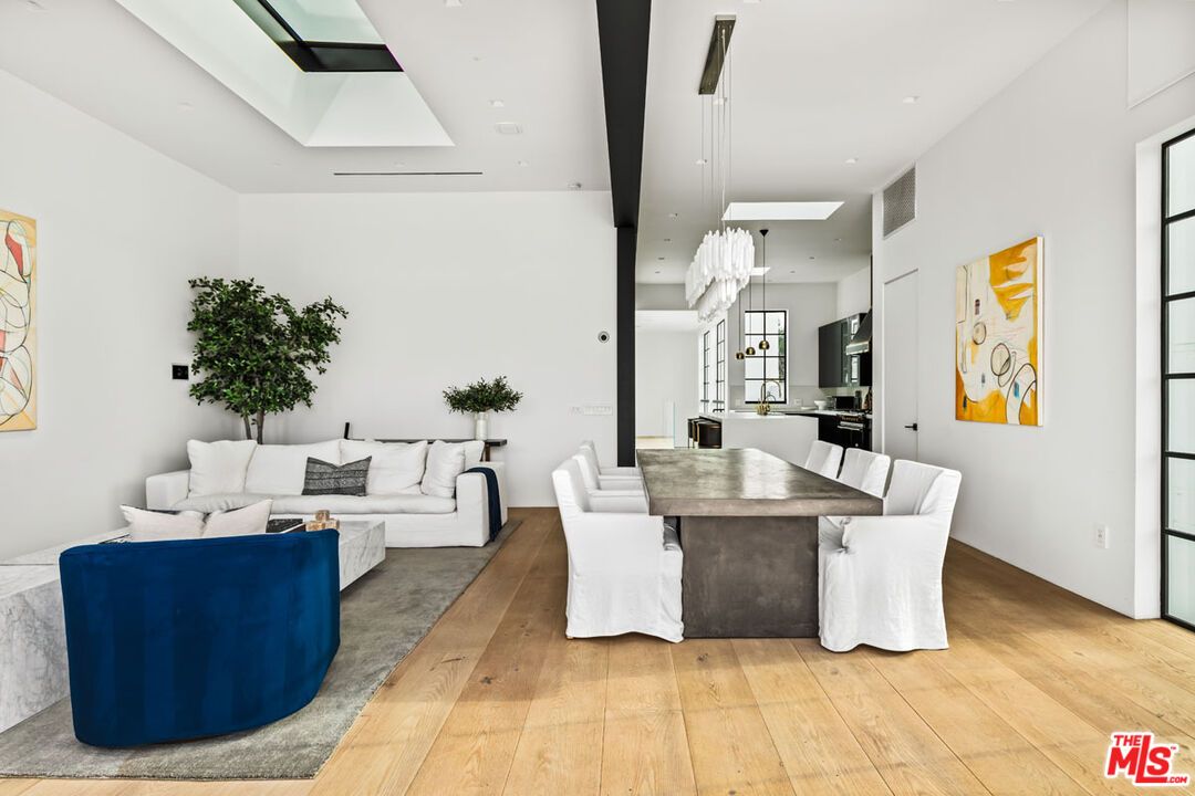 Dining room, Interior, Kitchen, Living room, Pendant Lights, Recessed Lighting, Wood Texture Flooring
