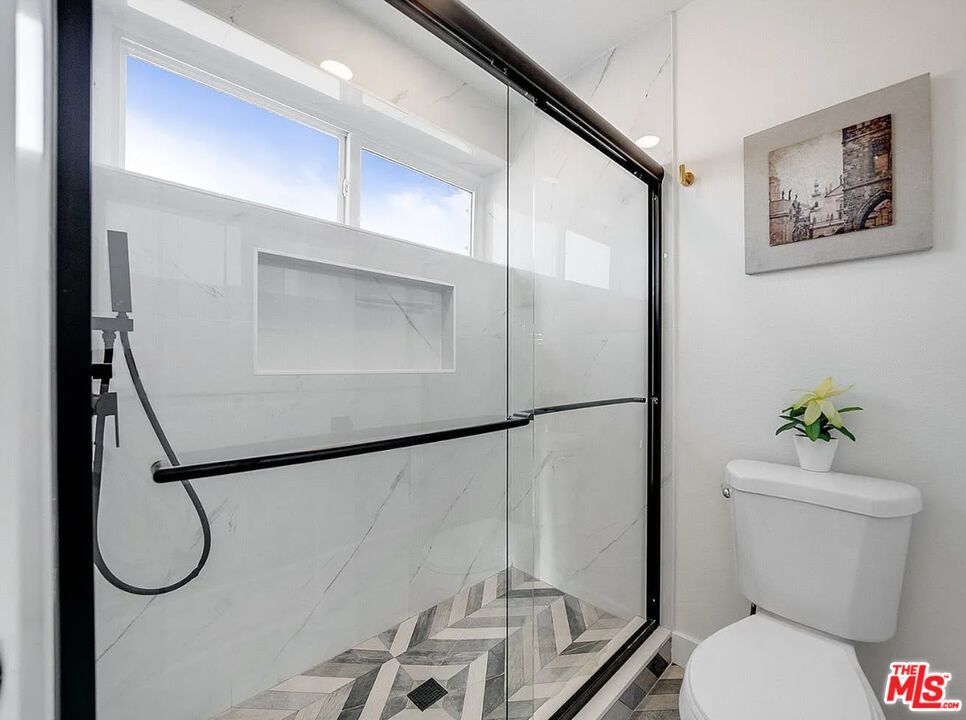 Bathroom, Glass Shower, Interior, Marble Walls