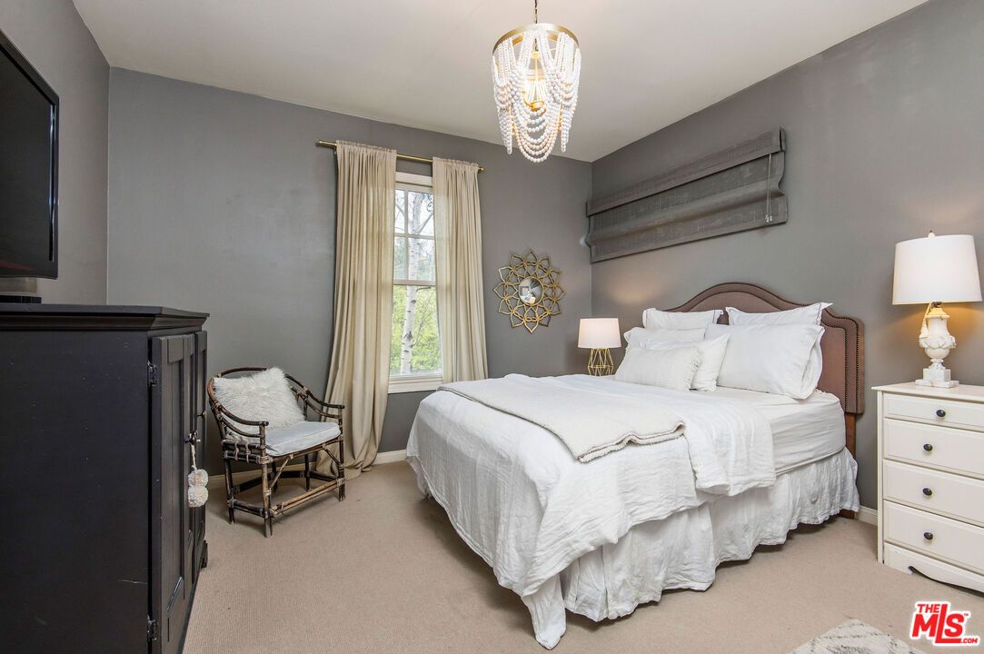Bedroom, Chandelier, Interior