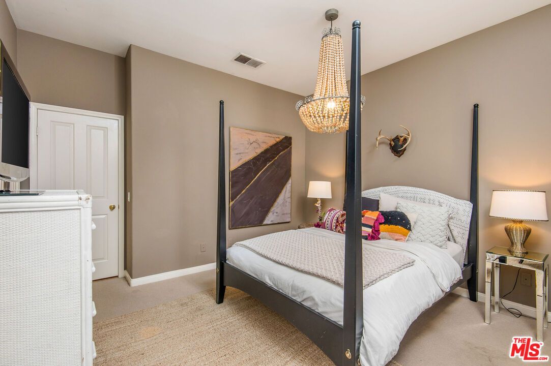 Bedroom, Chandelier, Interior
