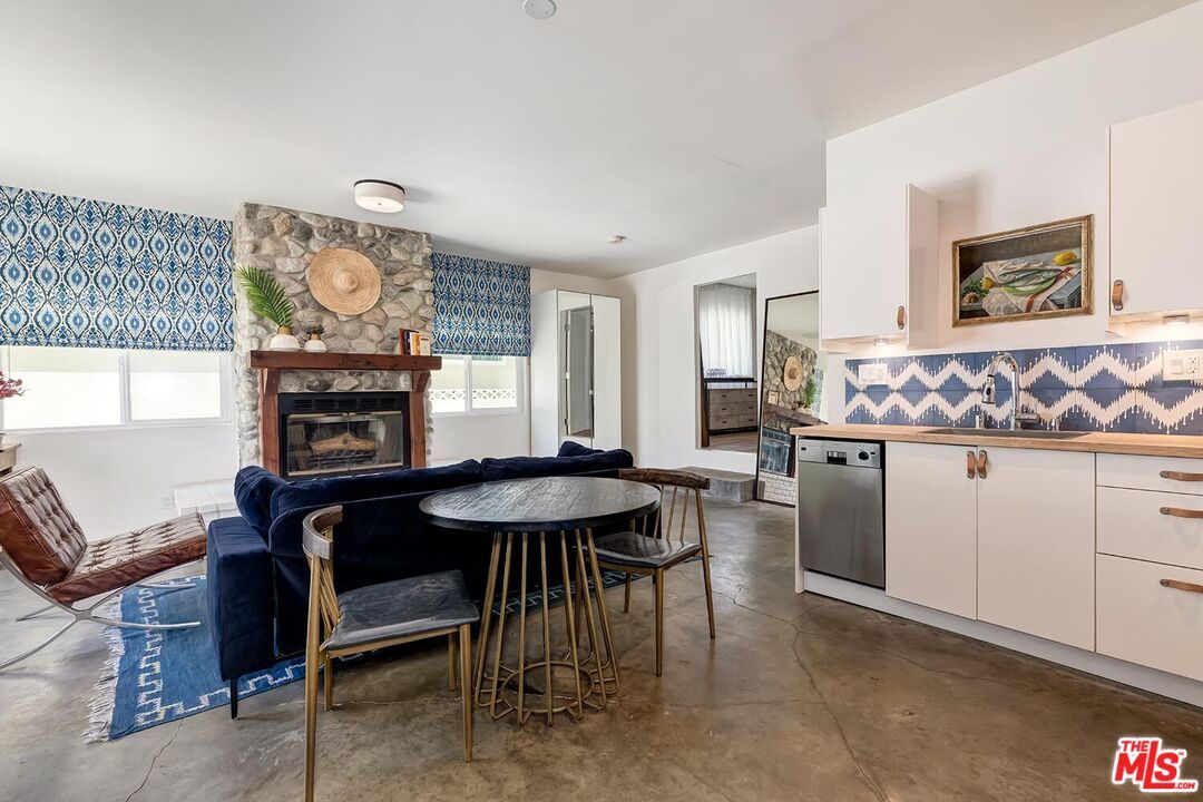 Fireplace, Interior, Kitchen, Stone Walls