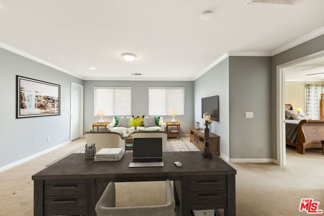 Bedroom, Home Office, Interior, Recessed Lighting