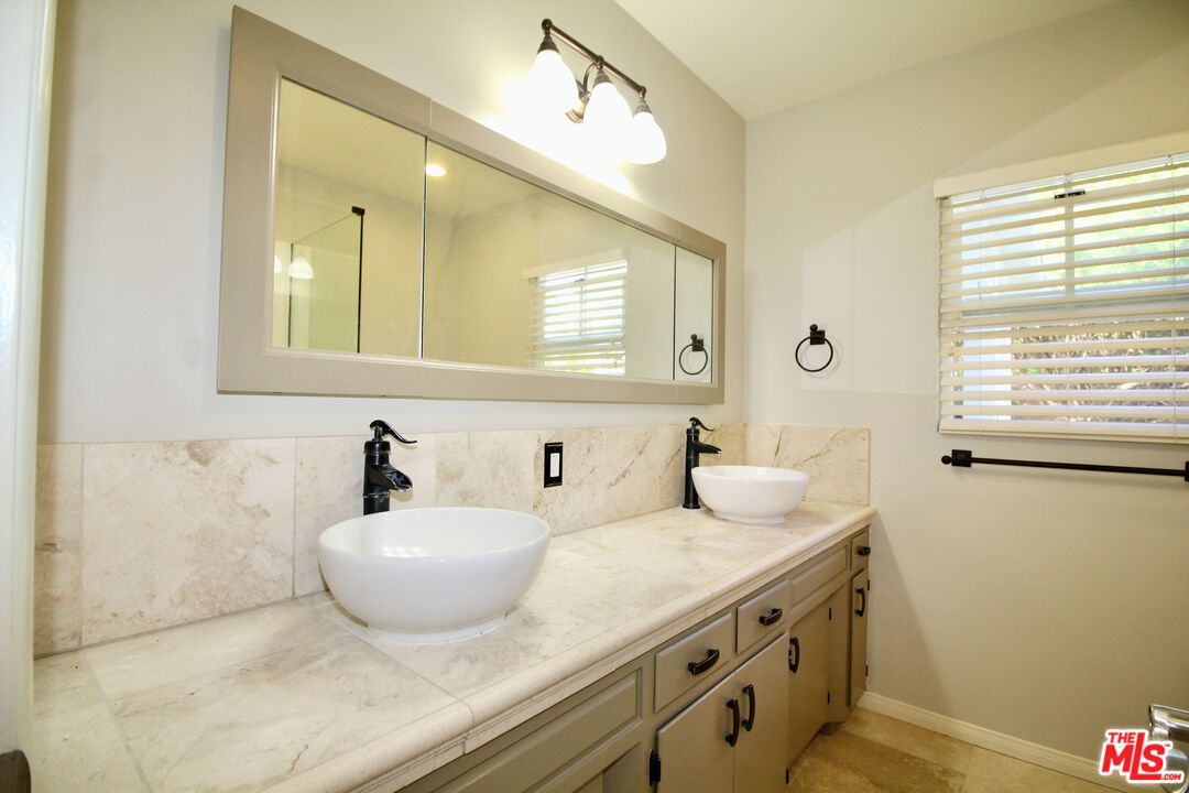 Bathroom, Dual Sink Vanities, Interior, Tile Countertops