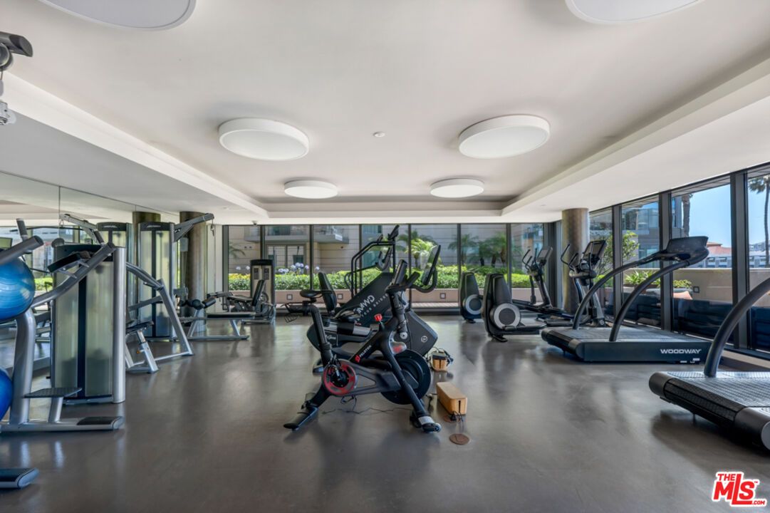 Fitness Equipment, Gym, Interior, Recessed Lighting