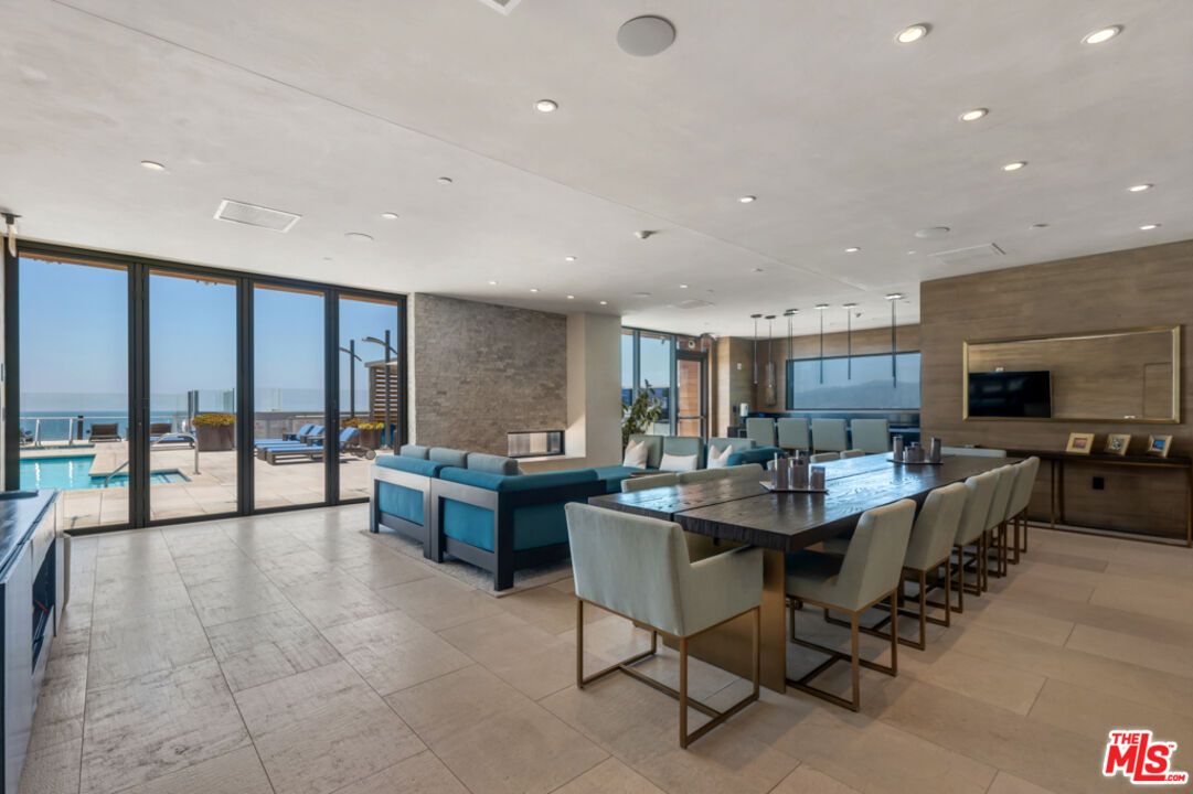 Dining room, Interior, Kitchen, Living room, Pendant Lights, Recessed Lighting, Stainless Steel Appliances, Stone Walls, Water