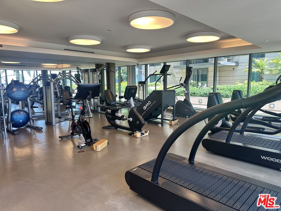 Fitness Equipment, Gym, Interior, Recessed Lighting