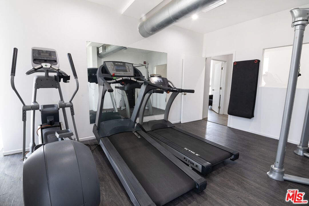 Fitness Equipment, Interior, Wood Texture Flooring