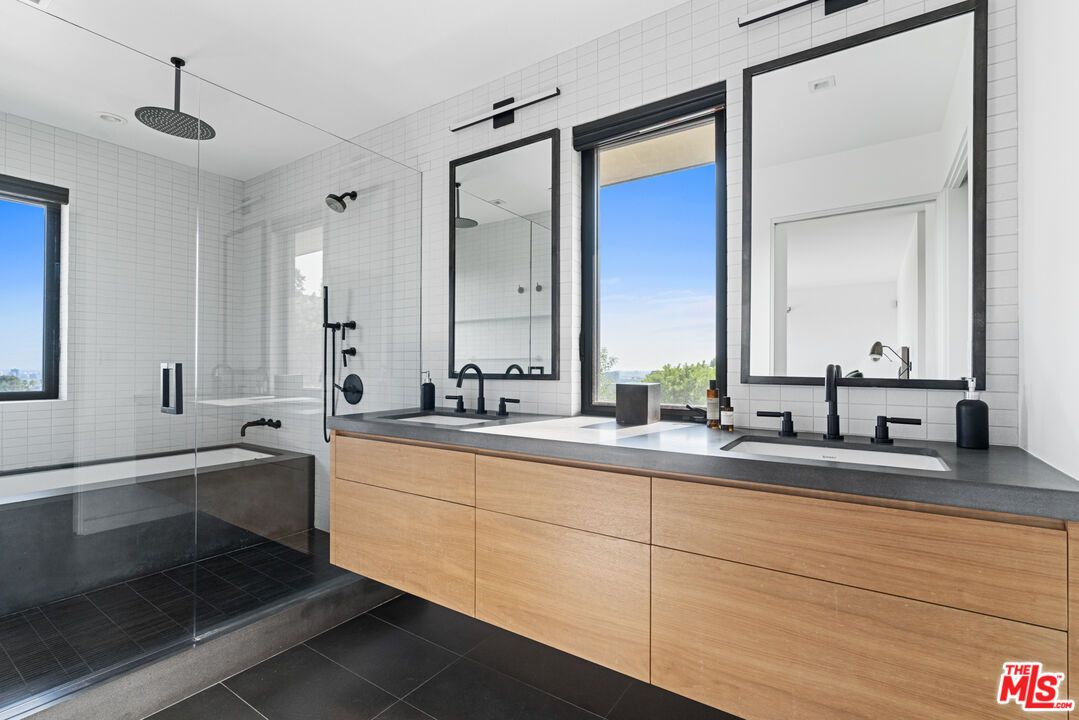 Bathroom, Dual Sink Vanities, Glass Shower, Interior