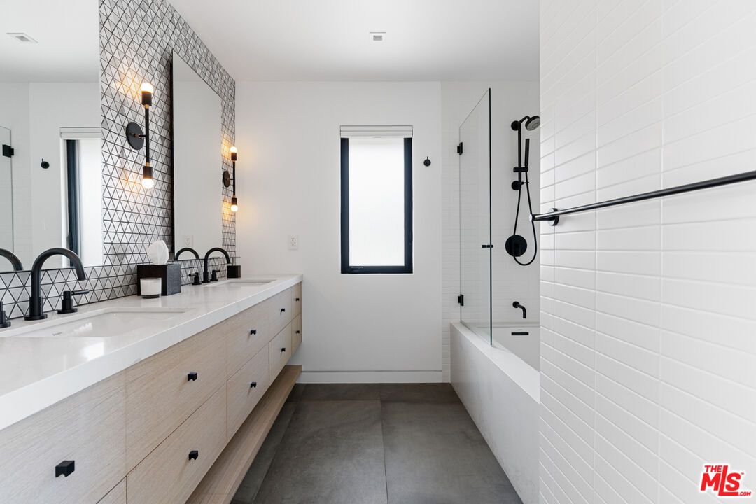 Bathroom, Dual Sink Vanities, Glass Shower, Interior