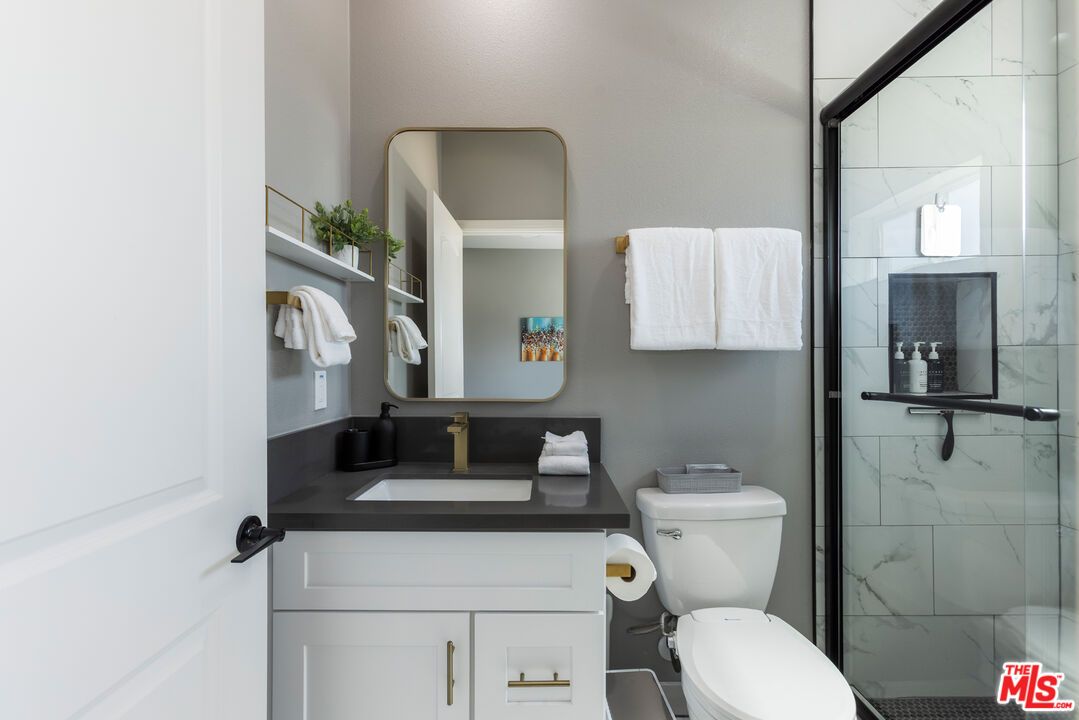 Bathroom, Glass Shower, Interior, Marble Walls