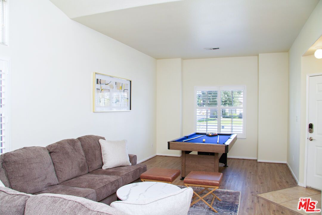 Billiard Table, Game Room, Interior, Living room, Wood Texture Flooring